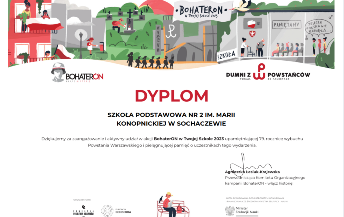 Zdjęcie do Podsumowanie projektu BohaterON - Włącz historię!