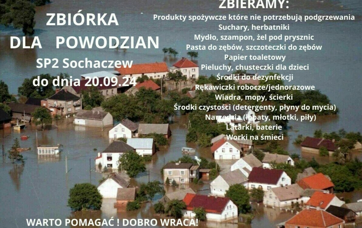 Zdjęcie do Zbi&oacute;rka dar&oacute;w dla powodzian