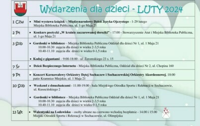 Zdjęcie do Wydarzenia dla dzieci 