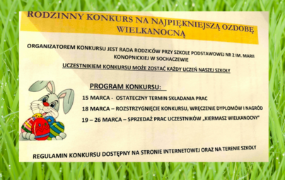 Zdjęcie do KONKURS NA OZDOBĘ WIELKANOCNĄ